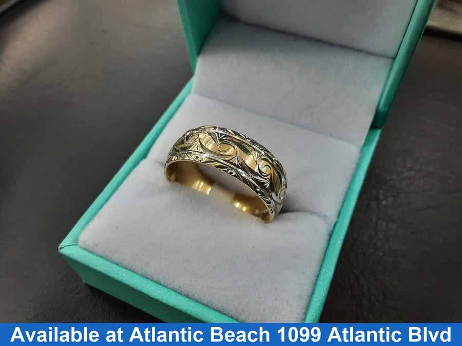 Ring - Wedding Band - Yellow Gold 14k (.585) 7.2 grams Size 11