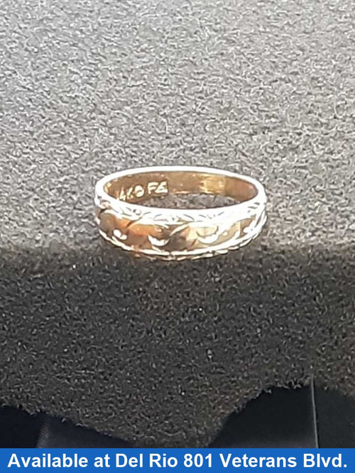 Ring - Wedding Band - Yellow Gold 14k (.585) 3 grams Size 9.5