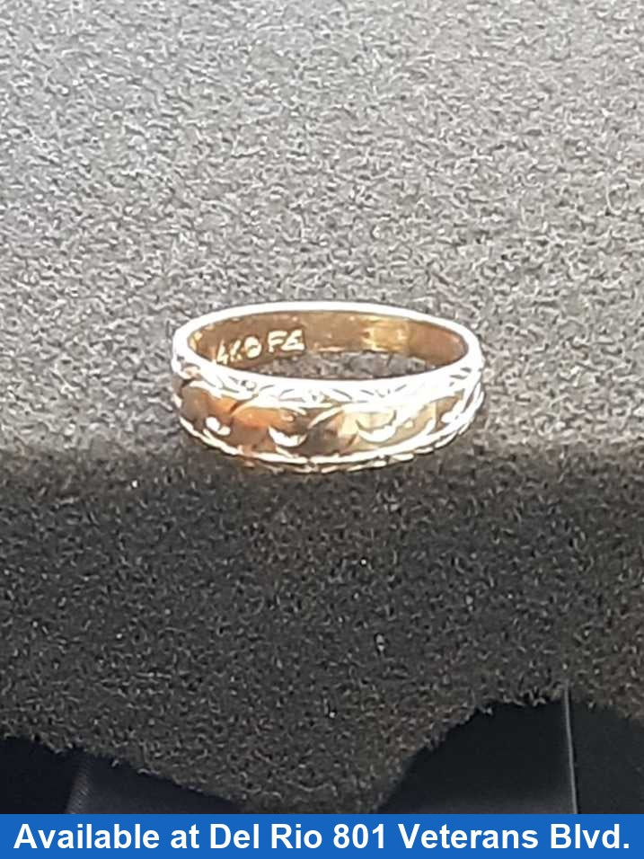 Ring - Wedding Band - Yellow Gold 14k (.585) 3 grams Size 9.5
