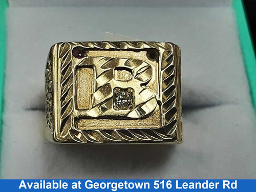 Men's Ring - Yellow Gold 14k (.585) 5.9 grams Size 6