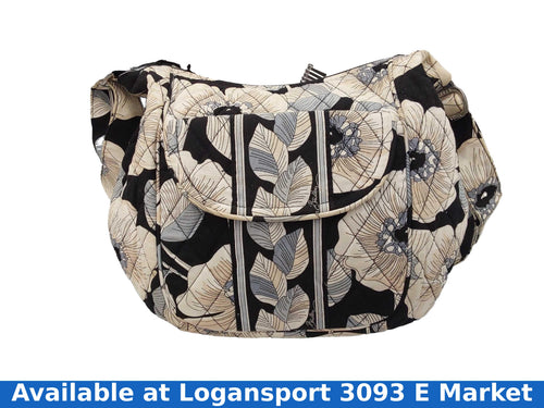 Vera Bradley Camellia Clara White Purse / Handbag
