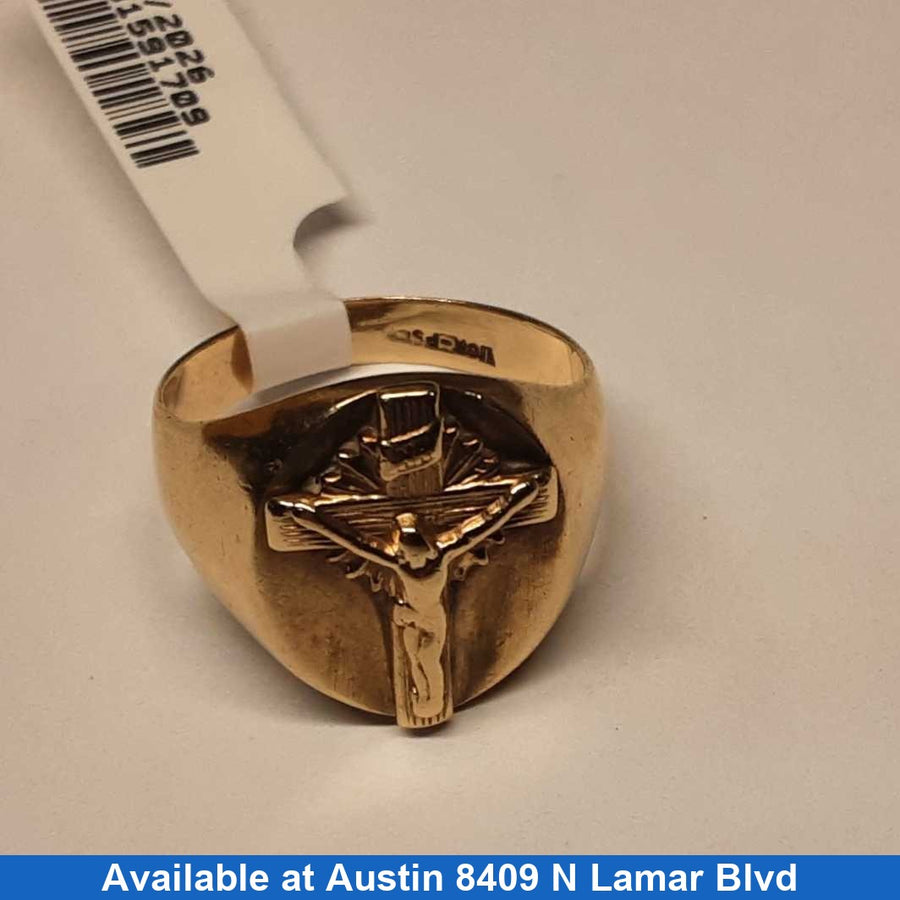 Women's Ring - Solitaire - Yellow Gold 10k (.417) 8 grams Size 8