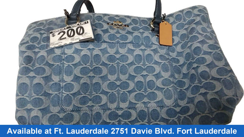 Coach Cdb88 Blue Purse / Handbag