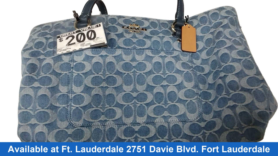 Coach Cdb88 Blue Purse / Handbag