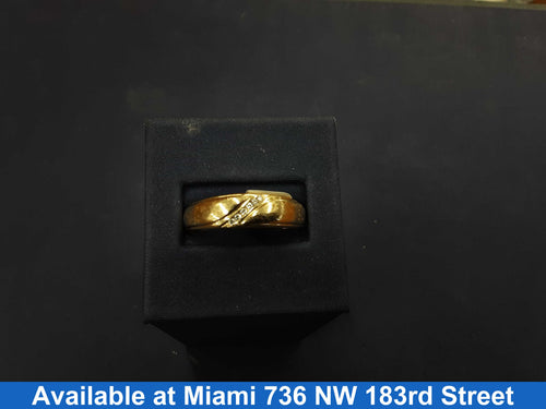 Ring - Wedding Band - Yellow Gold 14k (.585) 6.3 grams Size 13