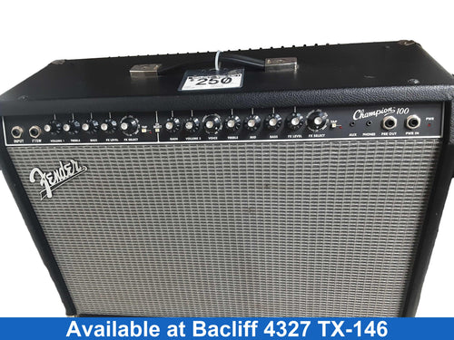 Fender Champion 100 Black Guitar Amplifier