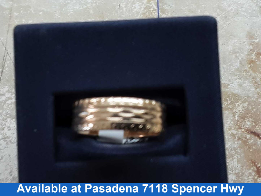 Ring - Wedding Band - Yellow Gold 14k (.585) 4.4 grams Size 20