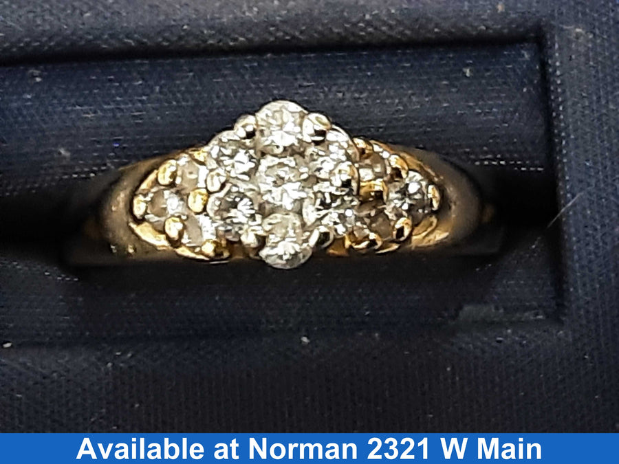 Women's Ring - Yellow Gold 14k (.585) 4.5 grams Size 7.5