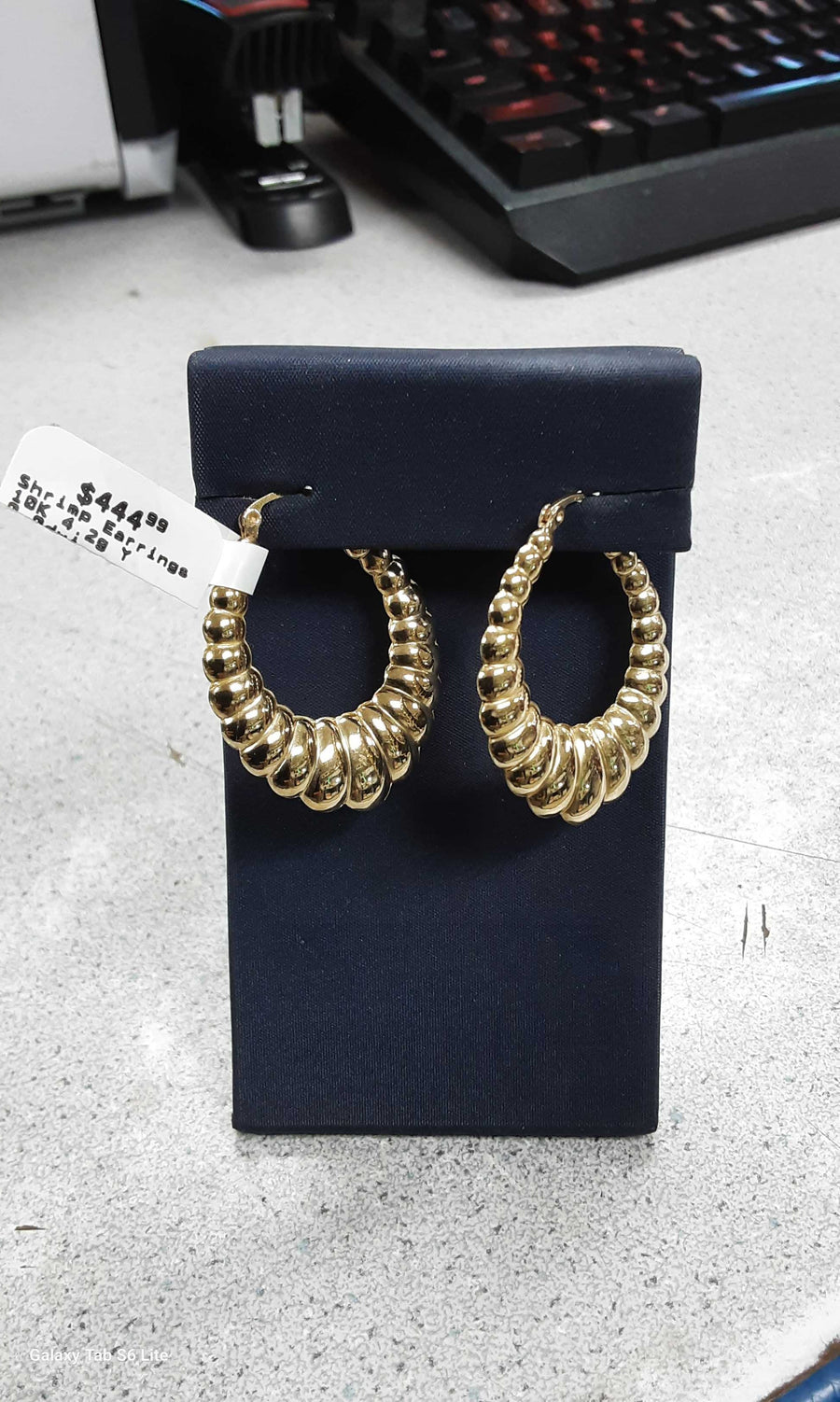 Shrimp Earrings - Yellow Gold 10k (.417) 4.2 grams