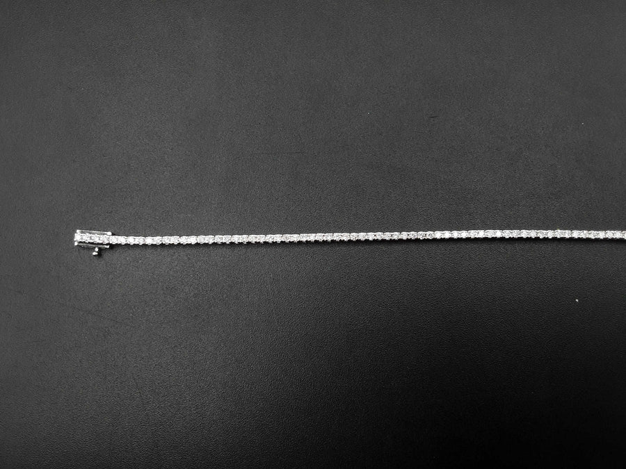 Tennis Bracelet - White Gold 10k (.417) 6.5 grams 7 inch
