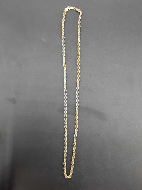 Rope Chain - Yellow Gold 10k (.417) 7.9 grams 12 inch
