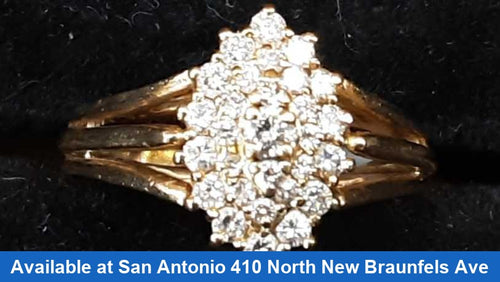 Women's Ring - Yellow Gold 10k (.417) 5.1 grams Size 10