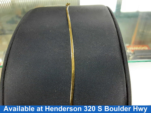 Herringbone Bracelet - Yellow Gold 14k (.585) 0.6 grams 4 inch