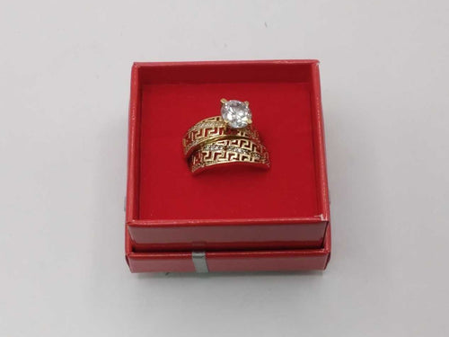 Ring - Engagement Set - Yellow Gold 10k (.417) 5.6 grams Size 8