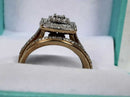 Ring - Engagement Set - Yellow Gold 10k (.417) 3.2 grams Size 5.5