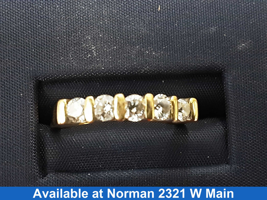 Ring - Wedding Band - Yellow Gold 18k (.750) 3.4 grams Size 6