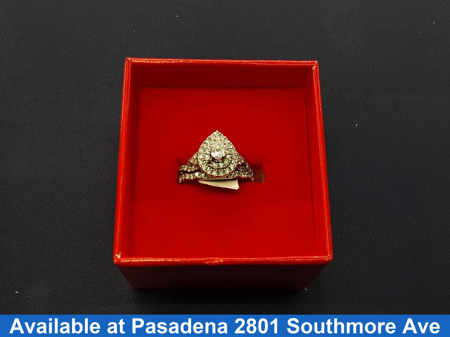 Ring - Engagement Set - White Gold 14k (.585) 4.1 grams Size 6.5