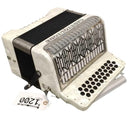 Castiglione Made Germany White Button Accordion