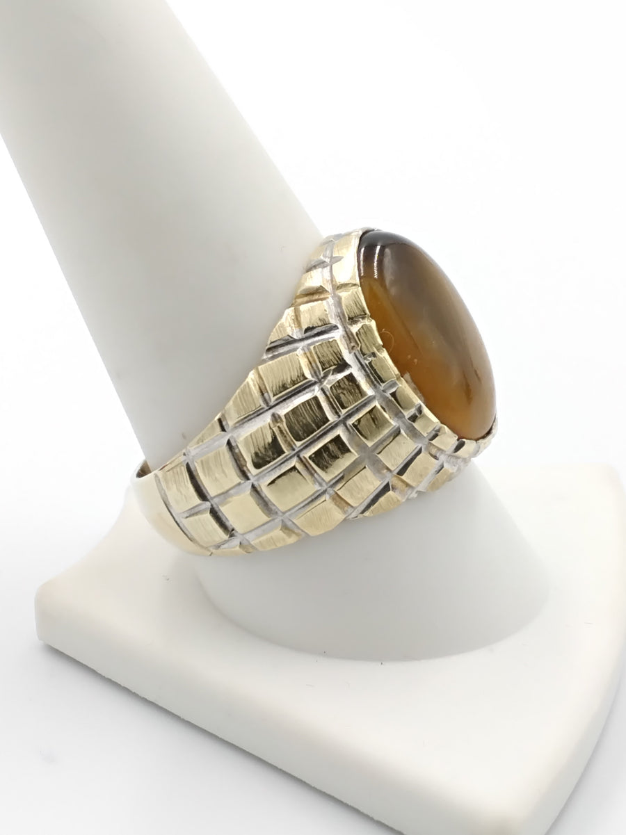 Men's Ring - Yellow Gold 14k (.585) 7.6 grams Size 11