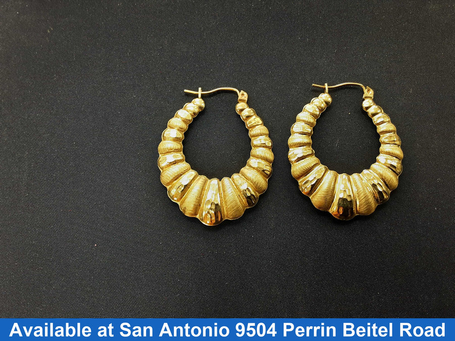 Shrimp Earrings - Yellow Gold 10k (.417) 3.1 grams