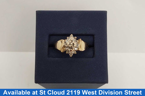 Women's Ring - Yellow Gold 10k (.417) 2.6 grams Size 9.5