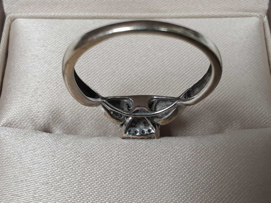Ring - Engagement Set - Yellow Gold 10k (.417) 4 grams Size 8.5