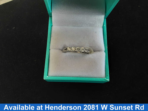Women's Ring - Anniversary - White Gold 10k (.417) 1.8 grams Size 8