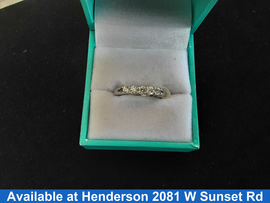 Women's Ring - Anniversary - White Gold 10k (.417) 1.8 grams Size 8