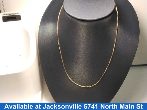 Box Chain - Yellow Gold 14k (.585) 2 grams 18 inch