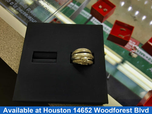 Ring - Wedding Set - Silver 9.8 grams Size 11