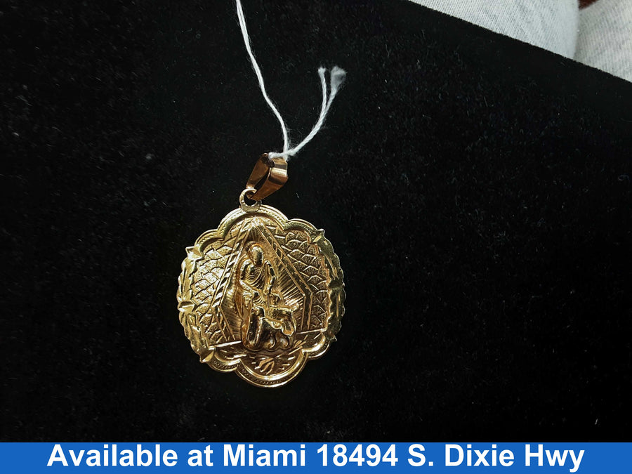 Religious Pendant - Yellow Gold 18k (.750) 6.5 grams