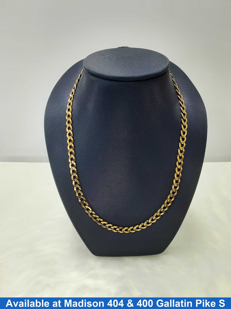 Cuban Link Chain - Yellow Gold 14k (.585) 12 grams 20 inch