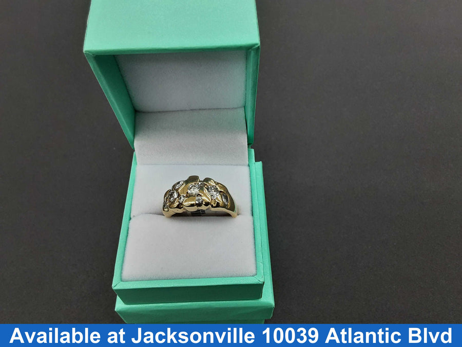 Men's Ring - Yellow Gold 14k (.585) 12.4 grams Size 10.5