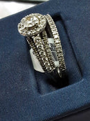 Ring - Engagement Set - White Gold 10k (.417) 5.4 grams Size 11.5