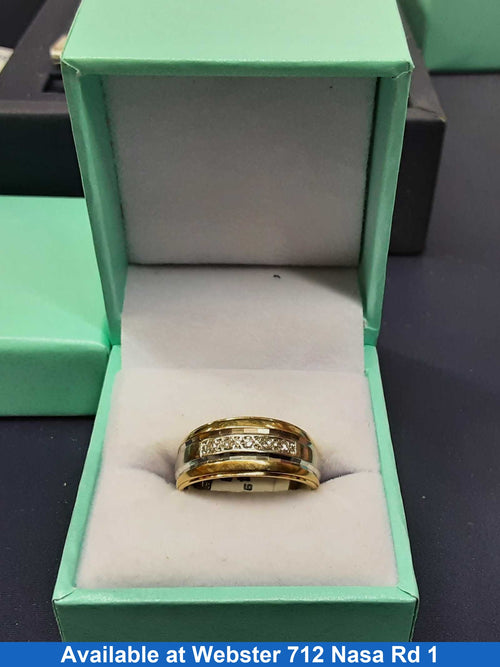 Men's Ring - Yellow Gold 14k (.585) 5.7 grams Size 8.5