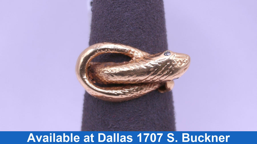 Snake Ring - Yellow Gold 14k (.585) 7.2 Grams Size 5