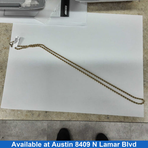 Rope Chain - Yellow Gold 14k (.585) 20.1 grams 24 inch