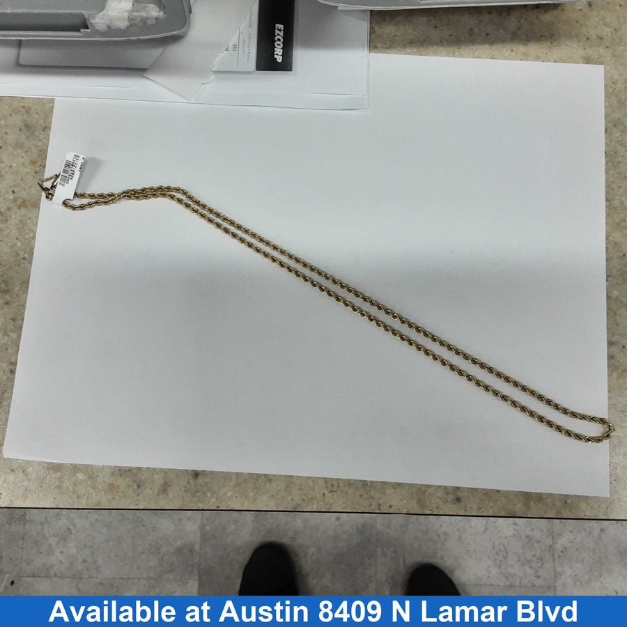 Rope Chain - Yellow Gold 14k (.585) 20.1 grams 24 inch