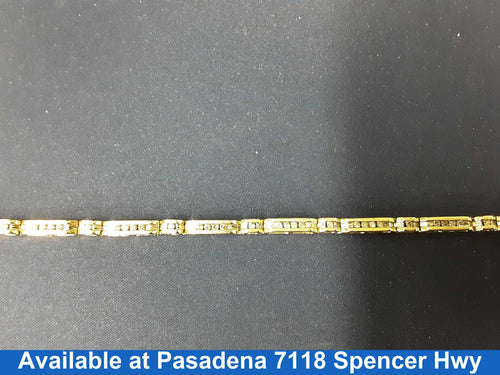 Tennis Bracelet - Yellow Gold 14k (.585) 12.6 grams 8 inch