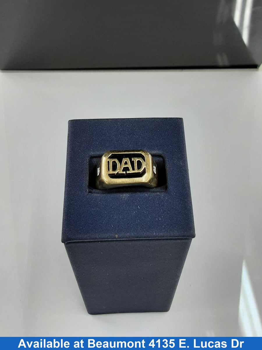 Men's Ring - Yellow Gold 10k (.417) 3.9 grams Size 20