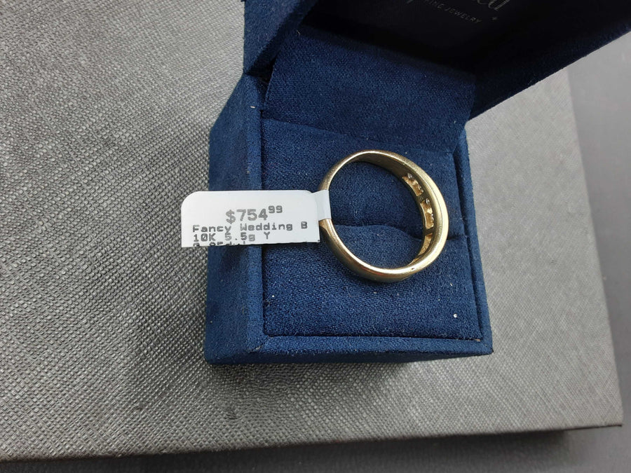 Ring - Wedding Band - Yellow Gold 10k (.417) 5.5 grams Size 12