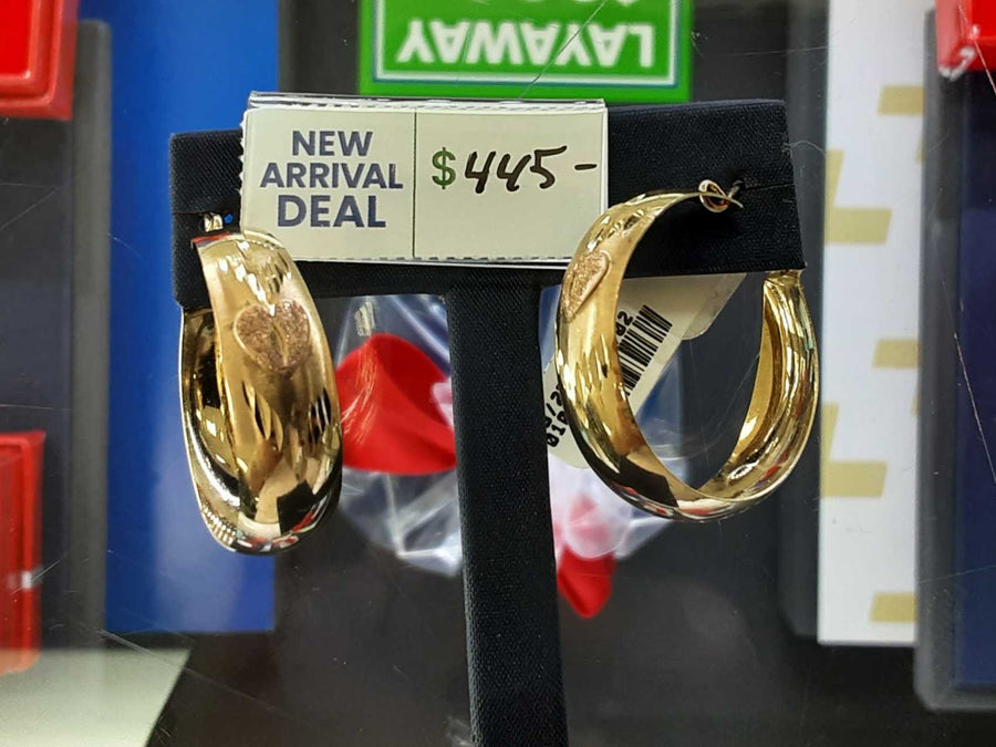 Bangle Earrings - Yellow Gold 10k (.417) 4.2 grams