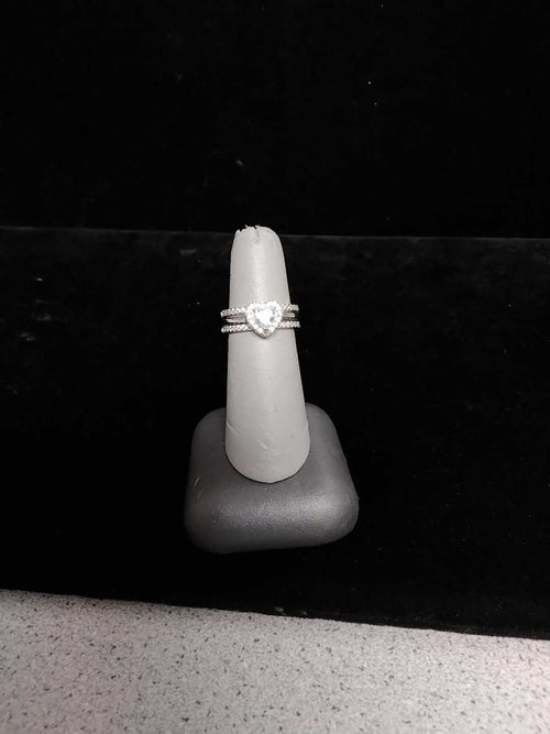Ring - Engagement Set - Silver 4.9 grams Size 7.5