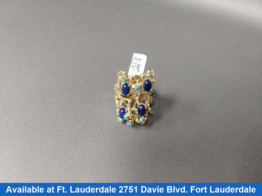 Women's Ring - Yellow Gold 14k (.585) 13.4 grams Size 9.5