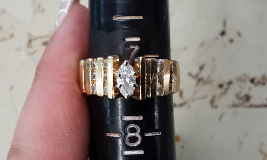 Women's Ring - Yellow Gold 14k (.585) 5.6 grams Size 7