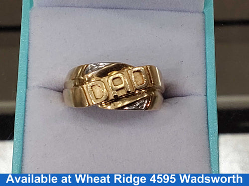 Men's Ring - Yellow Gold 10k (.417) 5.2 grams Size 10