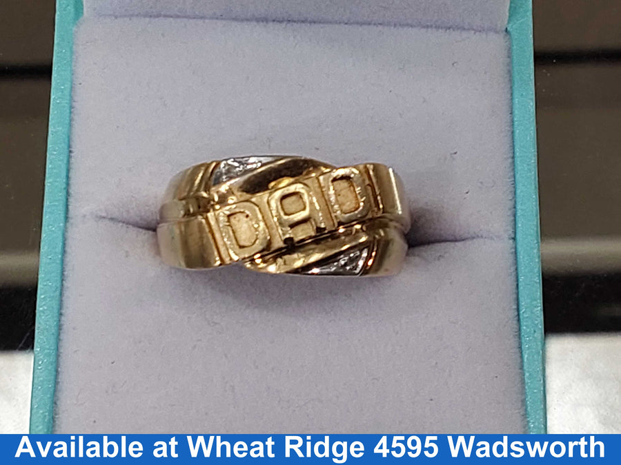 Men's Ring - Yellow Gold 10k (.417) 5.2 grams Size 10