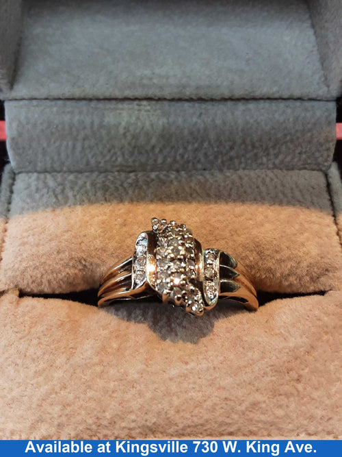 Women's Ring - Yellow Gold 10k (.417) 3.3 grams Size 9