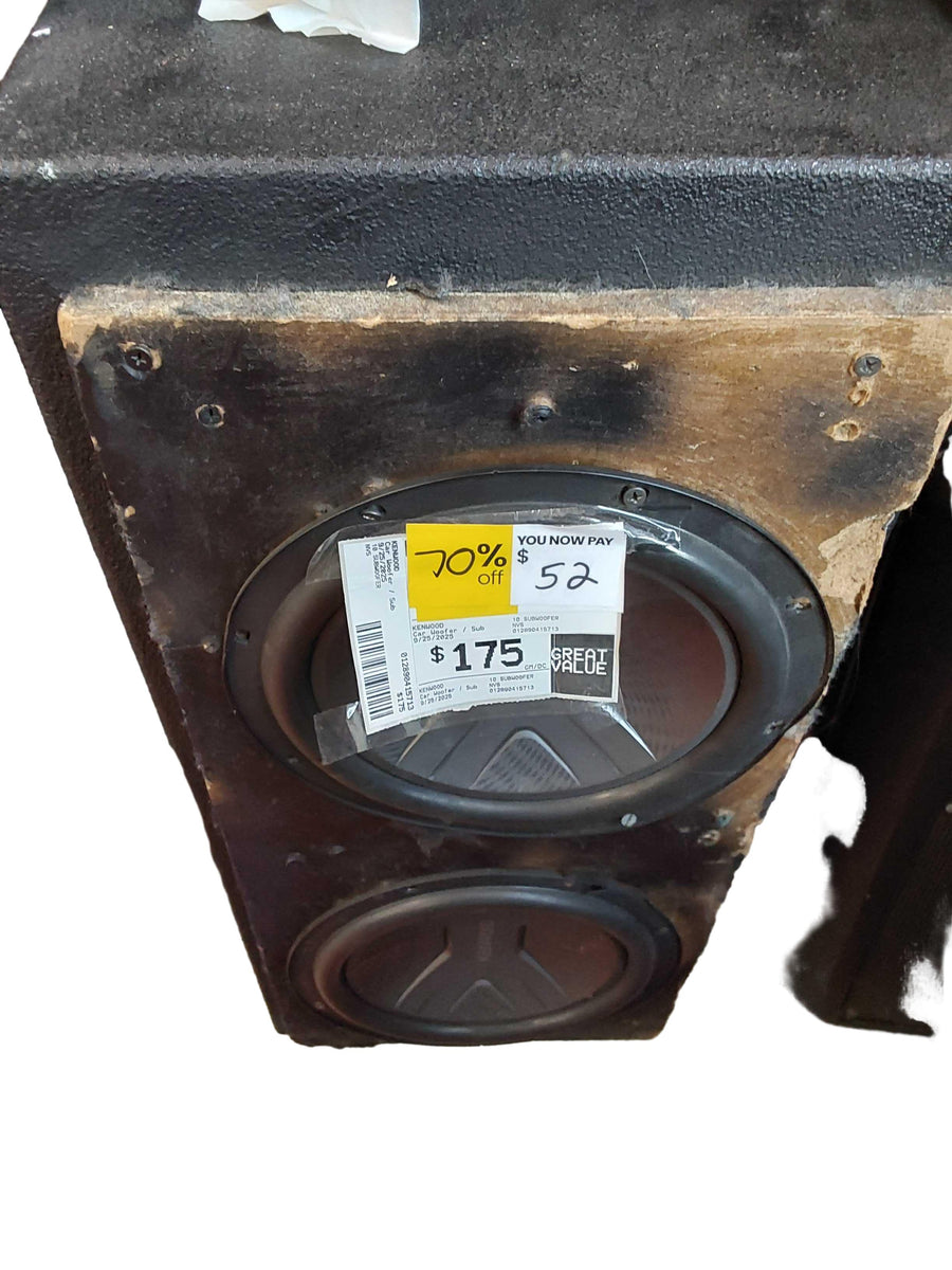 Kenwood 10 Subwoofer Black Car Sub-Woofer