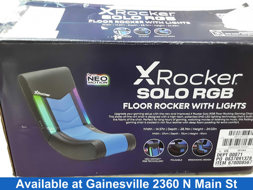 X Rocker Solo Rgb Black Chair / Couche